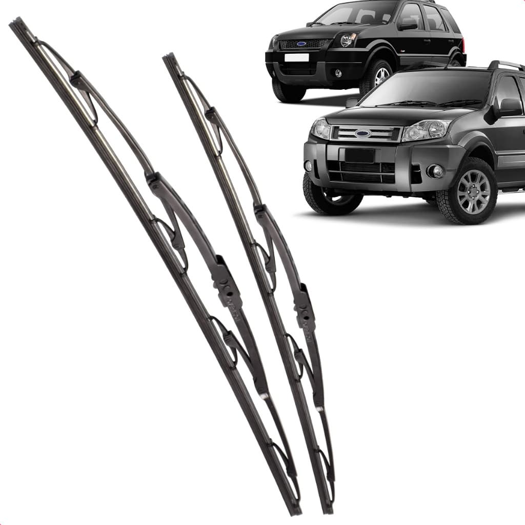 Par Palheta Dianteira Limpadora de Para-brisa Ecosport 2005 a 2012 de Ferro