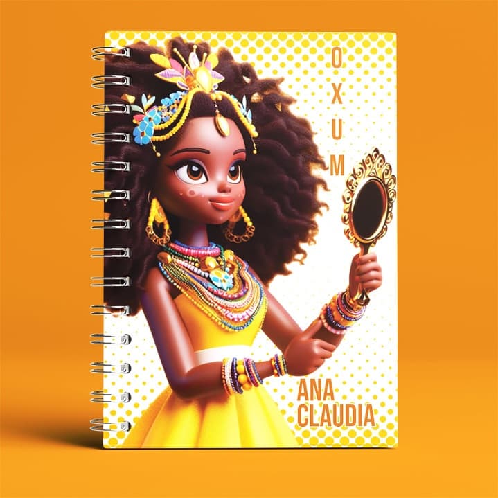 Caderno de Orixás cute personalizado
