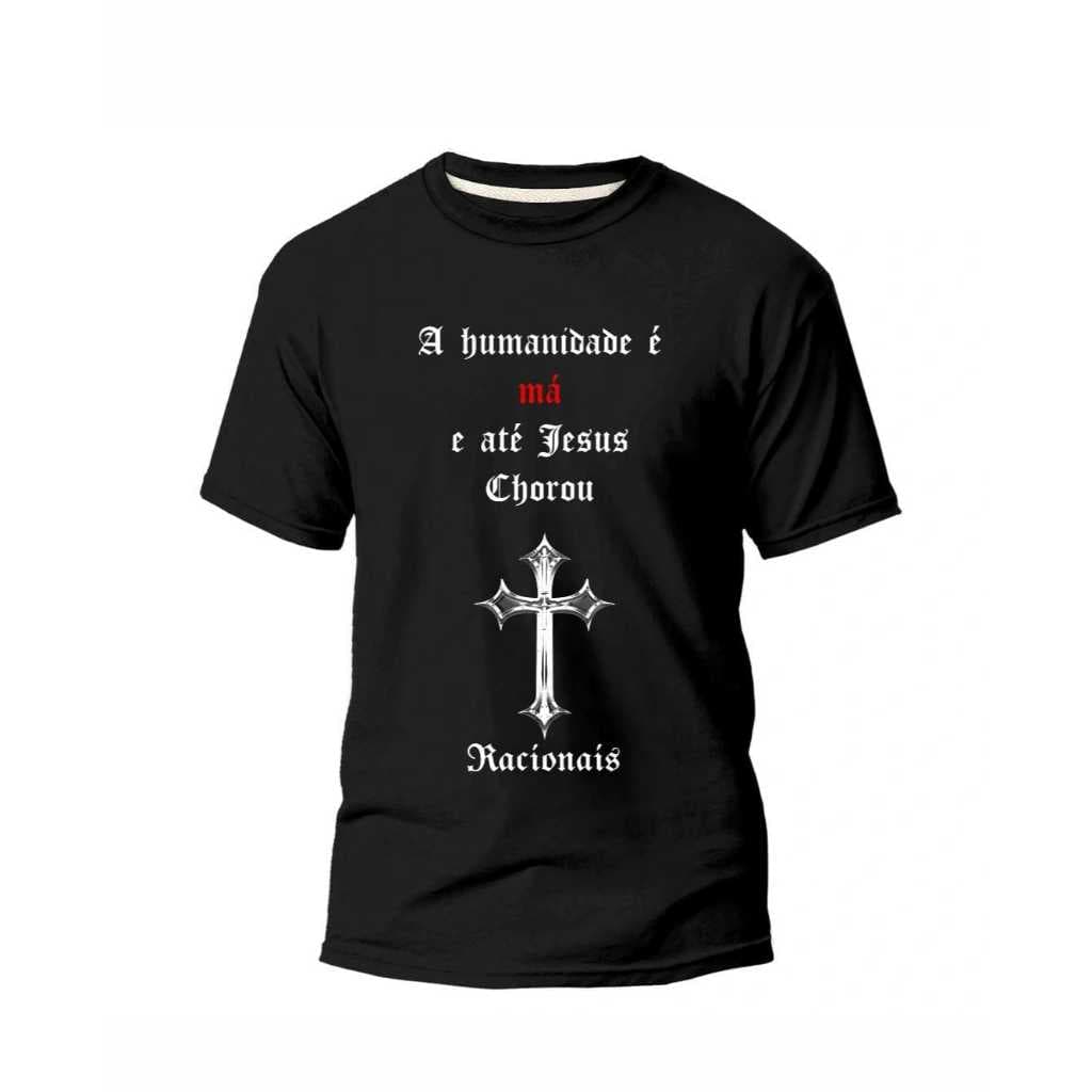 Camiseta Racionais Mcs Sobrevivendo no Inferno Unissex Rap Nacional Streetwear Algodão Envio Rápido