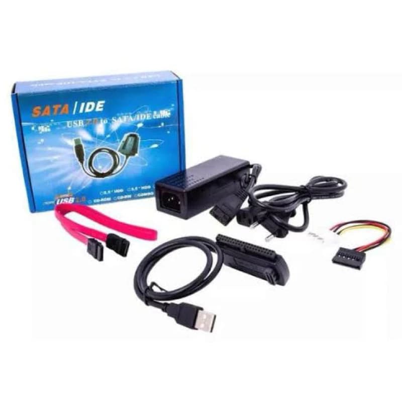 CONVERSOR USB 2.0 HD P/ IDE SATA FONTE 3 EM 1