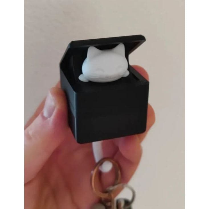 Porta Chaves Gatinho Escondido Decorativo Chaveiros - Impressão 3D