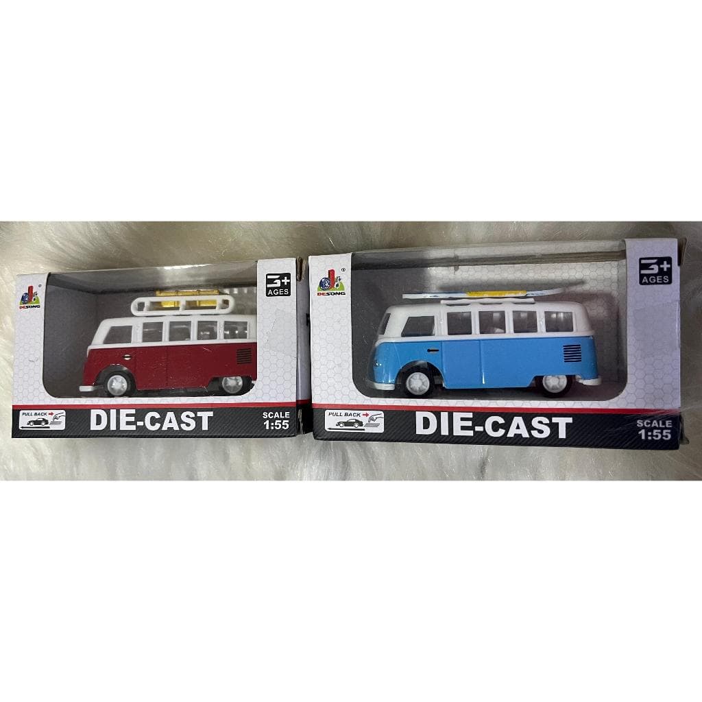 Miniatura Kombi escala 1:32 cores
