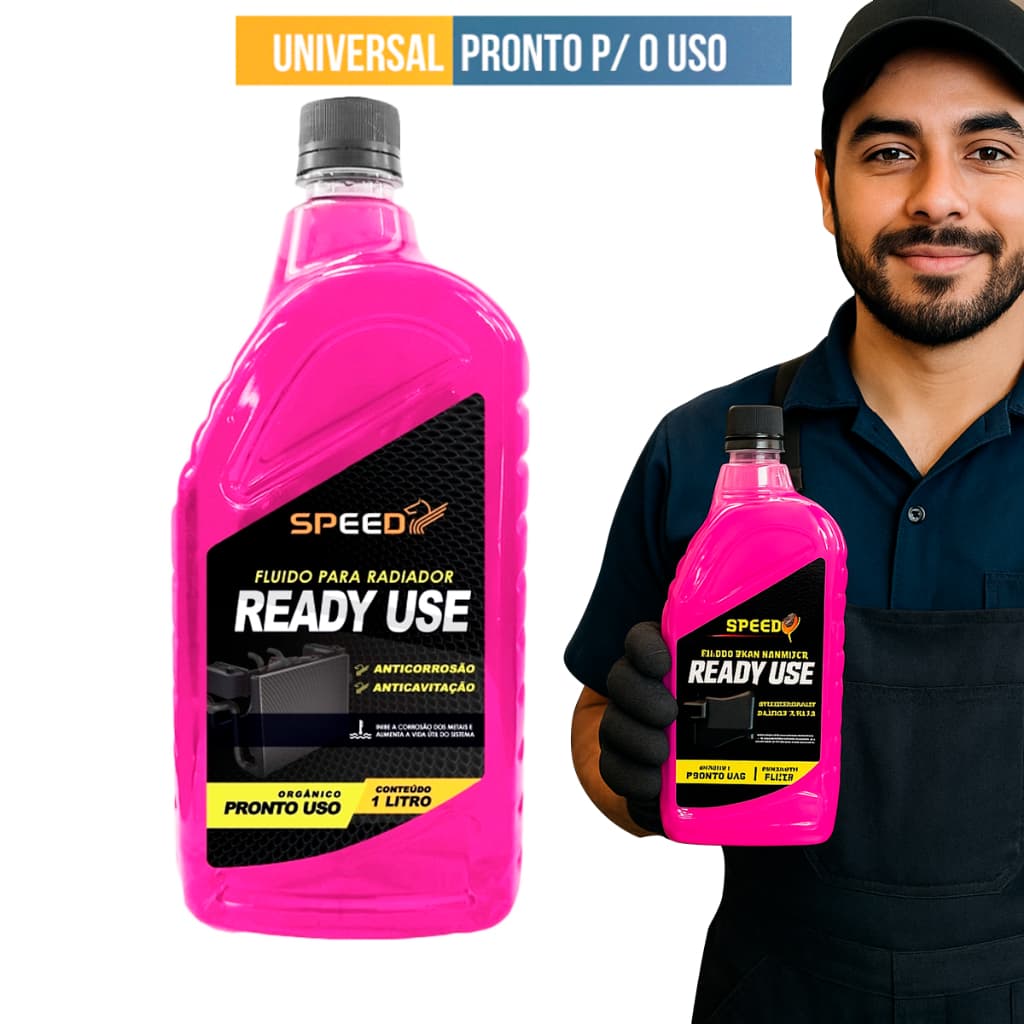 Aditivo para radiador fluido automotivo universal Rosa 1L Anticorrosão pronto para uso acessórios para carro