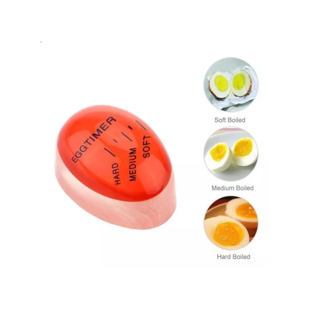 Temporizador Termômetro Timer Ovo Cozido Egg Mole Médio Duro