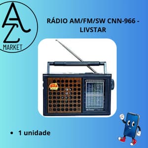 RÁDIO AM/FM/SW CNN-966 - LIVSTAR