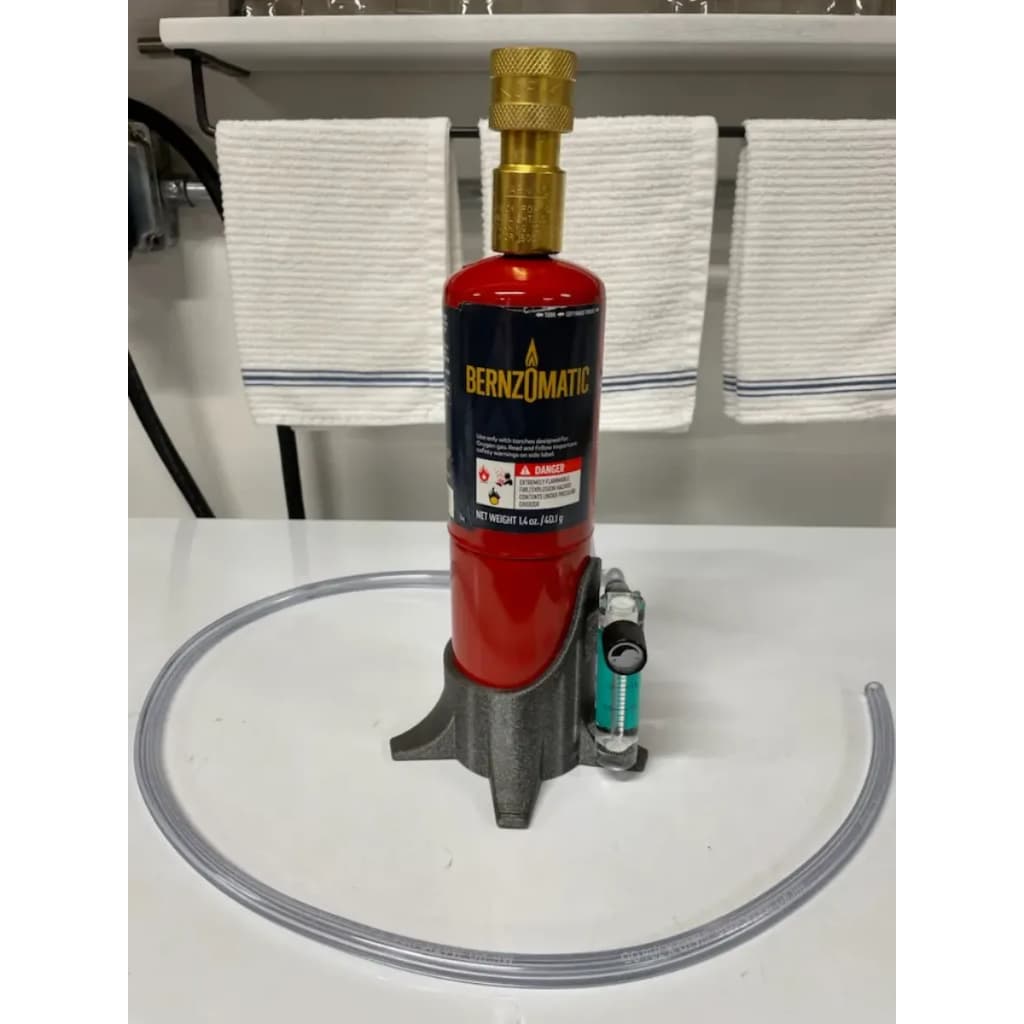 Suporte Para Cilindro CO2 Cerveja Artesanal Oxigenio Cervejeiro Brewshop Mangueiras Acopladas