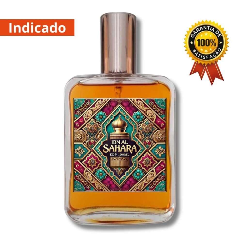 Perfume Arabe IBN AL SAHARA Feminino  EDP 100ml Importado Amadeirado  - Árabe Oriental Top - Alta Fixação - Envio Ja