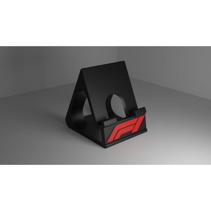 Suporte de Celular Fórmula 1 de Mesa – Colorido, 9x6,7cm | Decoração Geek Automobilismo