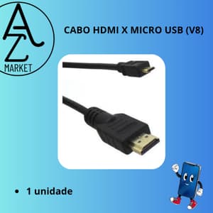 CABO HDMI X MICRO USB (V8)