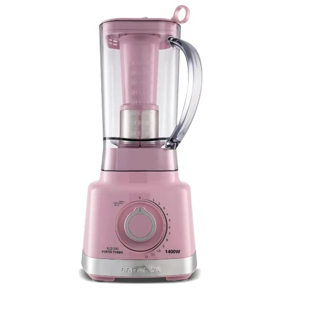 Liquidificador Rosa Britânia 1400w Lamina Promaxx 6 Turbo 3l 220W