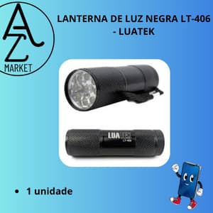 LANTERNA DE LUZ NEGRA LT-406 - LUATEK