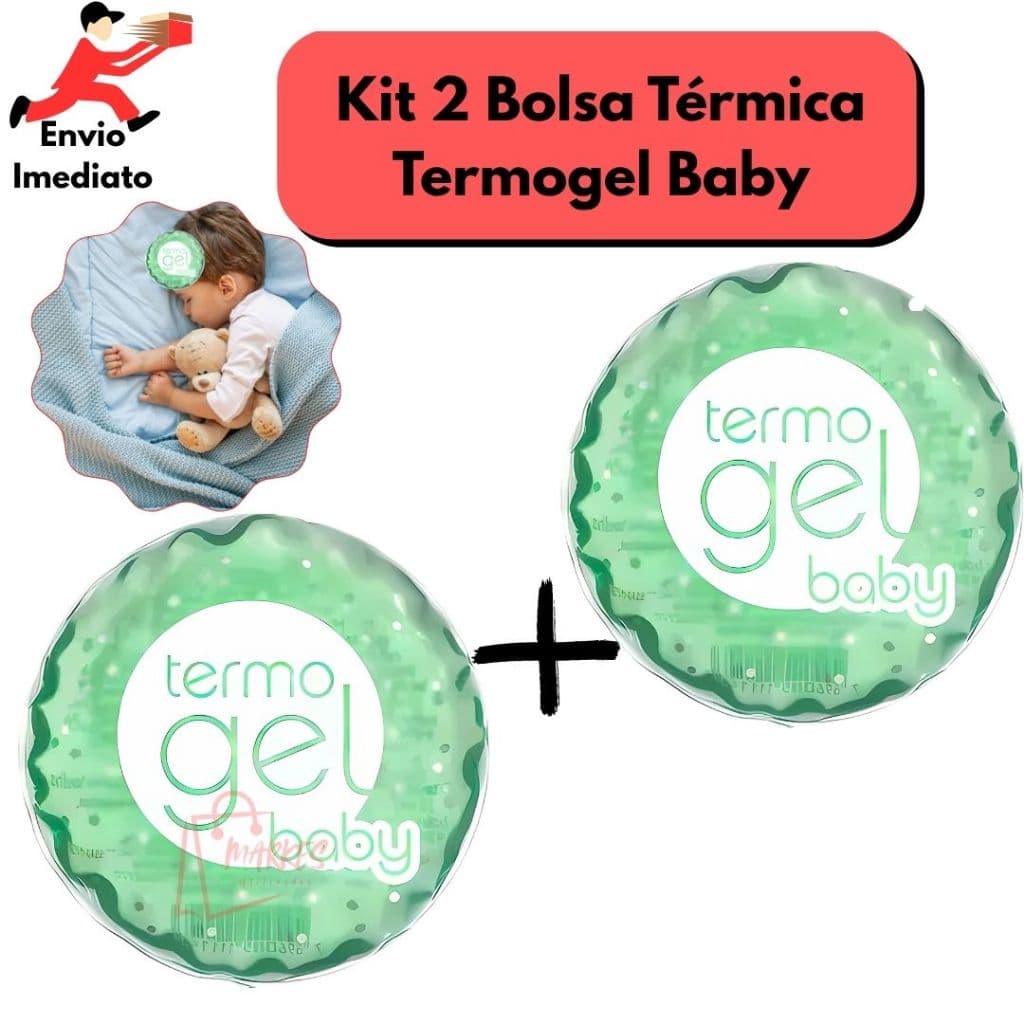 Kit 2 Bolsas Termo Gel Baby Térmica 75 ML Compressa Fria Ou Quente Para bebês Crianças Recém-nascido