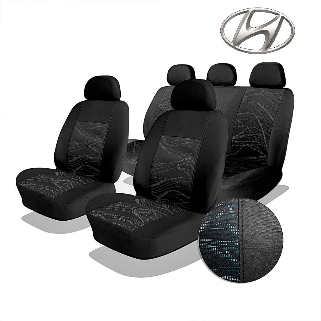 Capa Para Banco Carro Tecido Grosso Hyundai Hb20 Creta I30 Sonata Santa Fé Ix35 Azera Tucson
