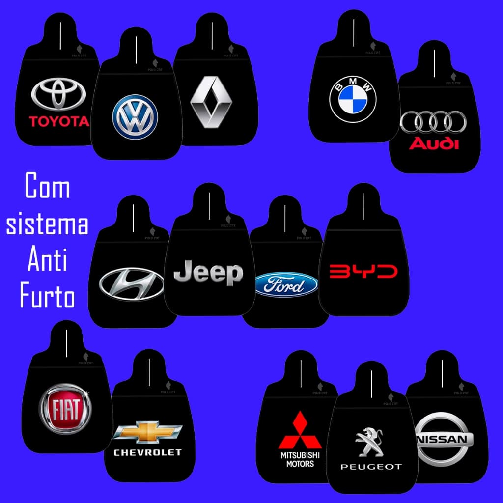 Lixeira de Carro Organizador Marcas de Carro Símbolo Logo em Neoprene reforçado