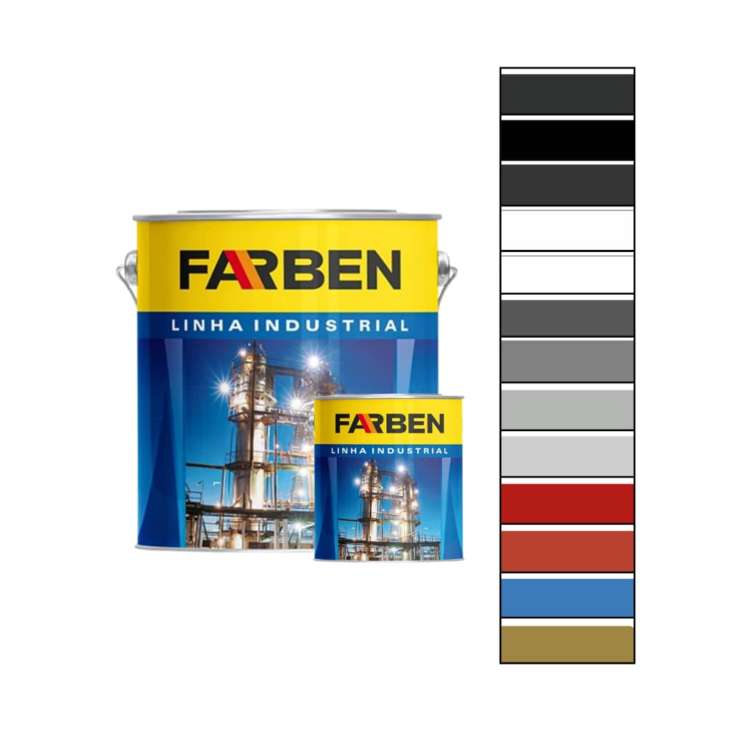 Tinta Branca Fosca Fundo para Aço Galvanizado Primer e Acabamento  - Galviben Farben