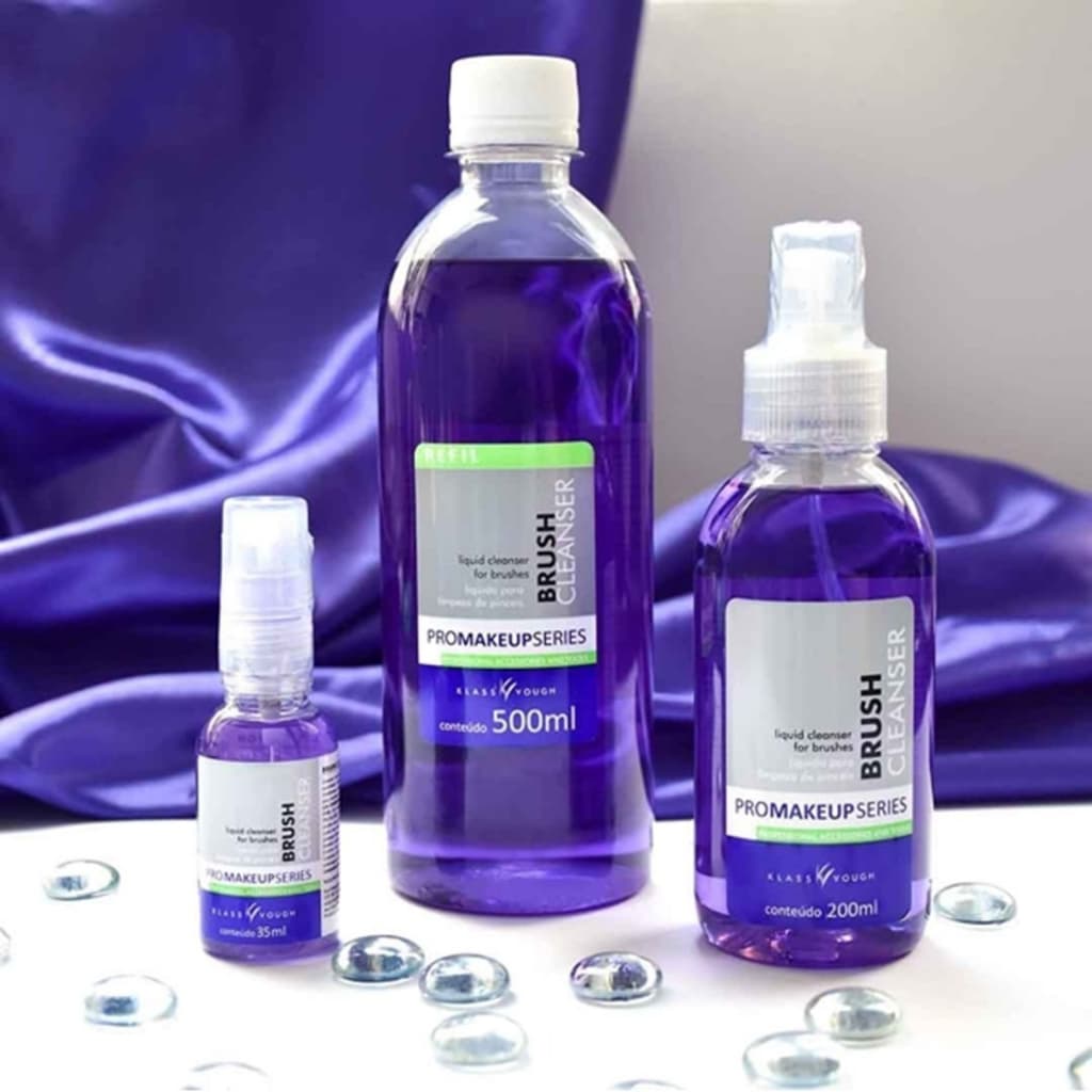 Limpador de Pincéis Higienizador Klass Vough Brush Cleanser Maquiagem Profissional Tamanhos Diversos