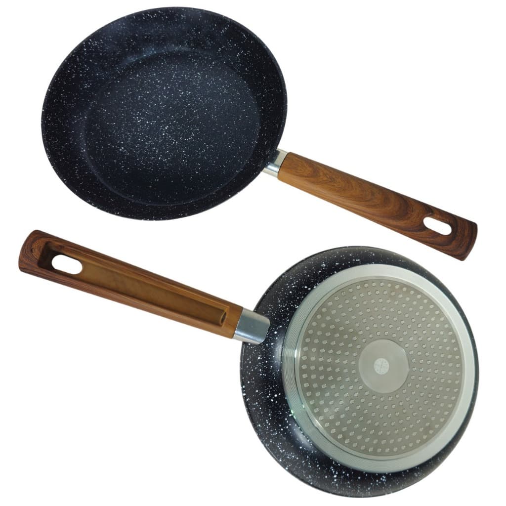 Panela Frigideira De Indução Cerâmica Mármore Revestido Antiaderente Resistente ao Calor Frita sem Oleo24 cm