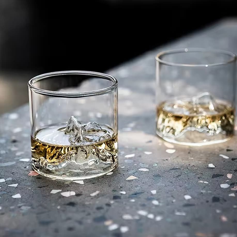 Copo de  Whisky Drink Vidro Everest 3D 300ml