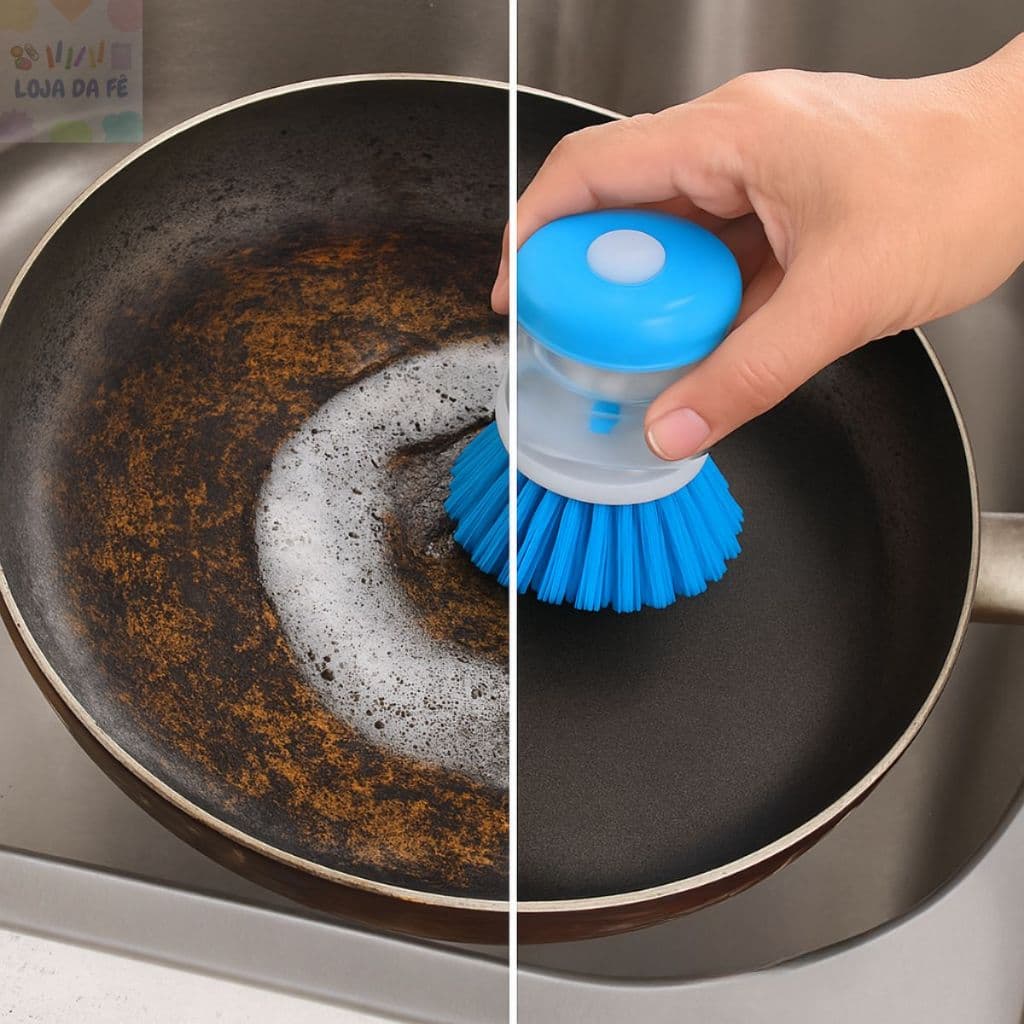 Escova Lava Louça com Dispenser Sabão Líquido ou Detergente de Alta Qualidade