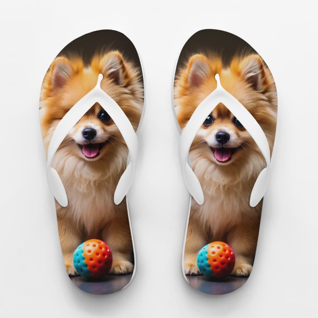 Chinelo Estampado Pet Spitz Alemão Fofo e Confortável