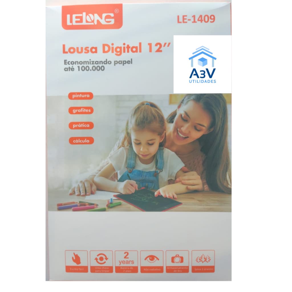 Lousa Digital 12 polegadas Lelong LE-1409 / Lousa Mágica
