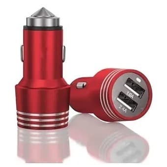 Carregador de Celular Veicular Carro Fonte 2 USB Turbo Rápido