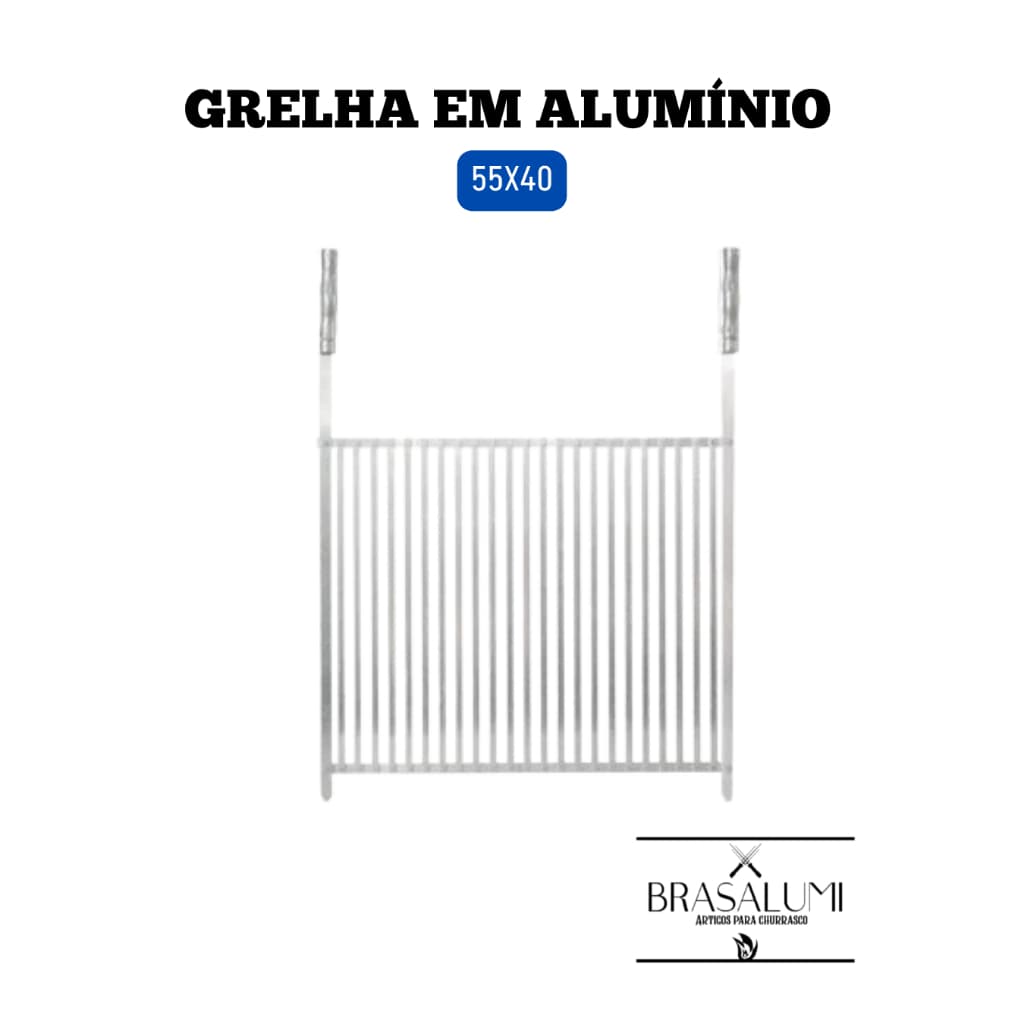 GRELHA DE ALUMÍNIO 55X40 CHURRASQUEIRA