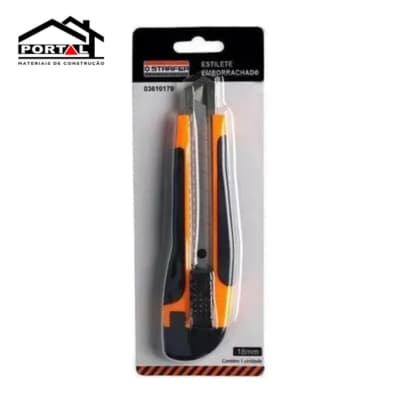 ESTILETE EMBORRACHADA 18MM STARFER -  03 LAMINAS