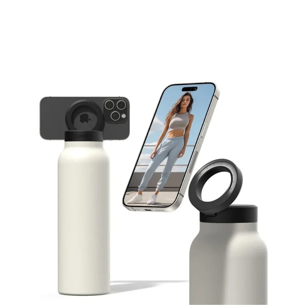 Garrafa Térmica Com Suporte Para Magsafe Magnético Imã 800ml