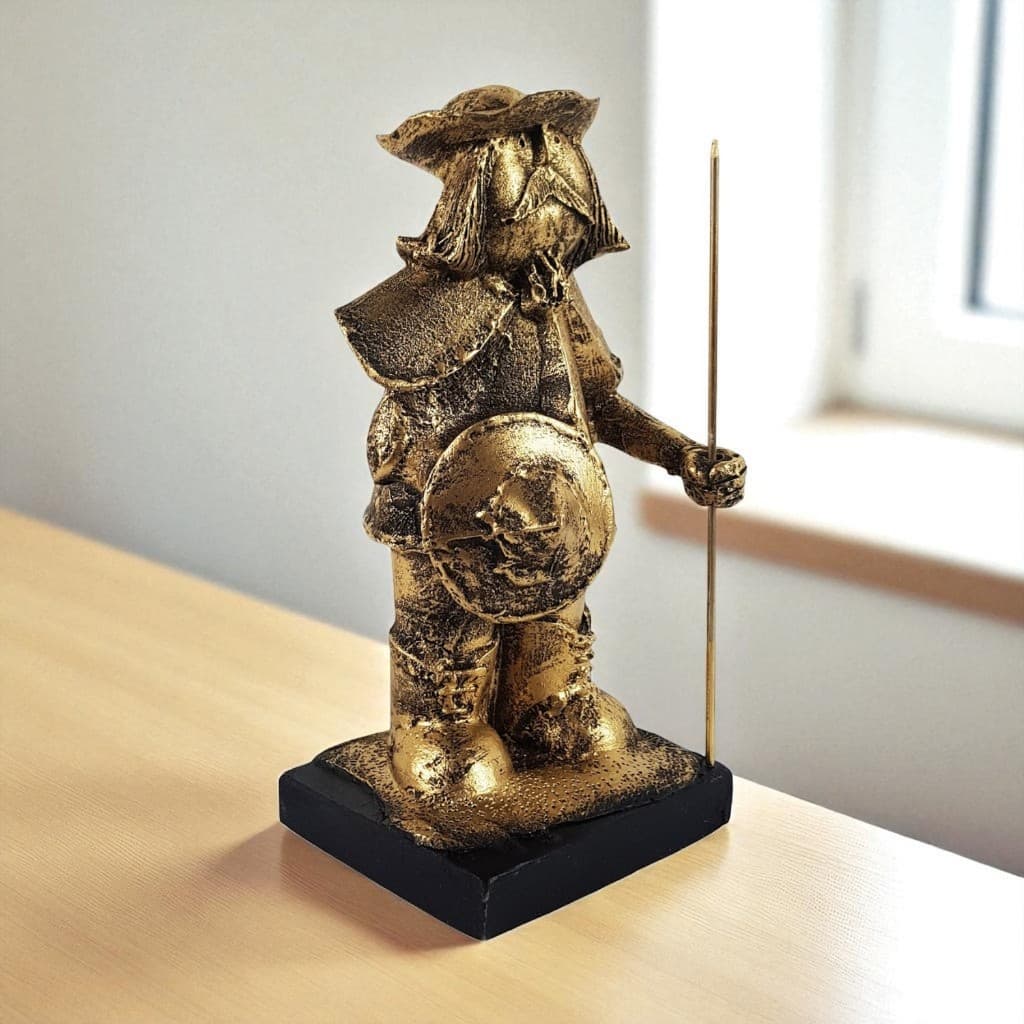 Estatueta Sancho Pança Cavaleiro Enfeite Decoração Enfeite Imagem em Resina