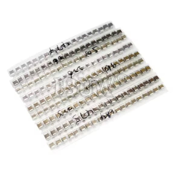 Capacitor smd 1210 kit com 10 unidades de valor diferente