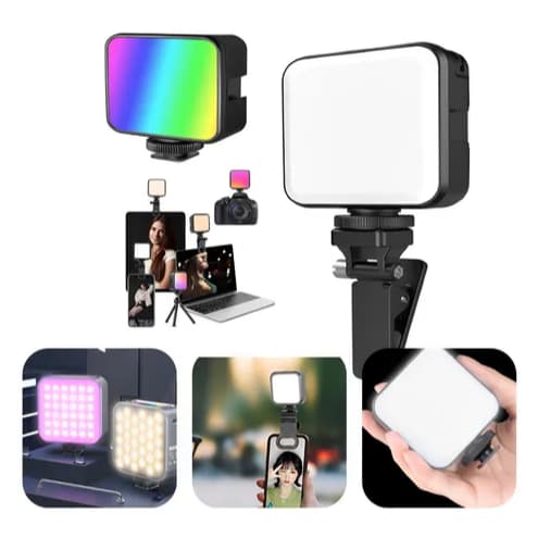 Luz Selfie Led Ring Light Clipe Profissional Fotografia Universal Recarregável Envio Rápido