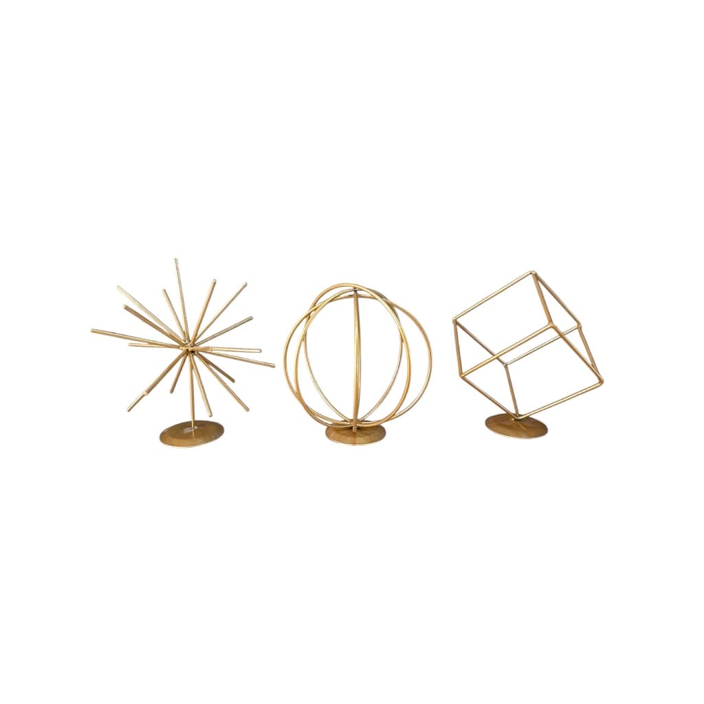 Kit Trio Decoração de Casa Enfeite Rack Mesa Móveis