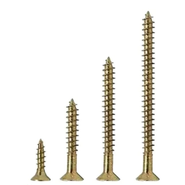 Kit Parafusos Philips p/ Madeira MDF 16 20 30 40mm – 400 ou 800 Peças
