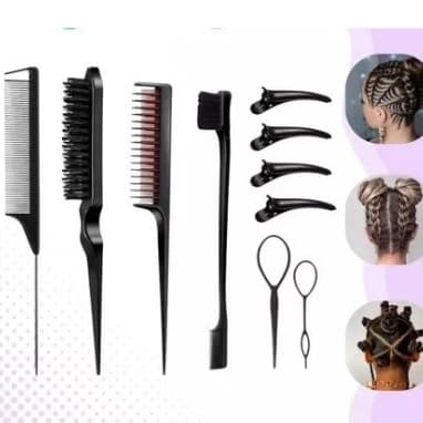 Kit Baby Hair Profissional Com Pente Separador E Escovinha
