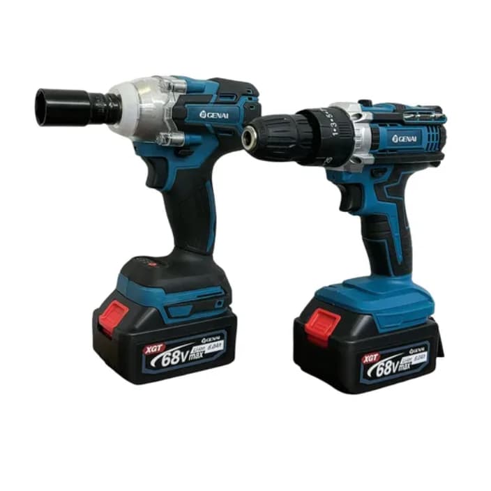 Kit Parafasudeira + Chave De Impacto 21V/ 68V Portátil Recarregável