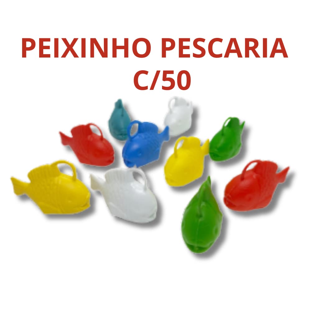 Peixinhos de Pescaria Infantil Colorido Peixes de Pescaria - Envio Imediato