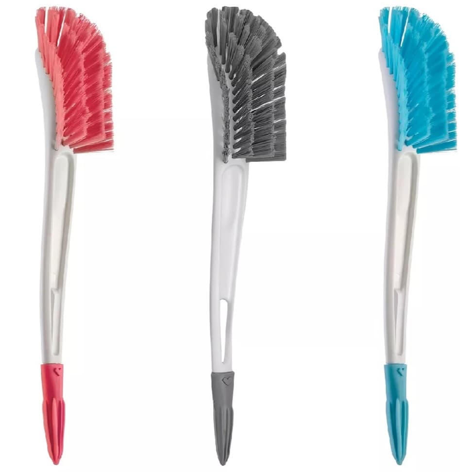Escova Para Mamadeira Com Limpador De Bico Azul 12728 - Buba