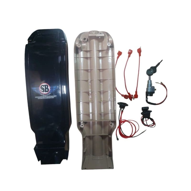 caixa completa da bateria Souza bike preta