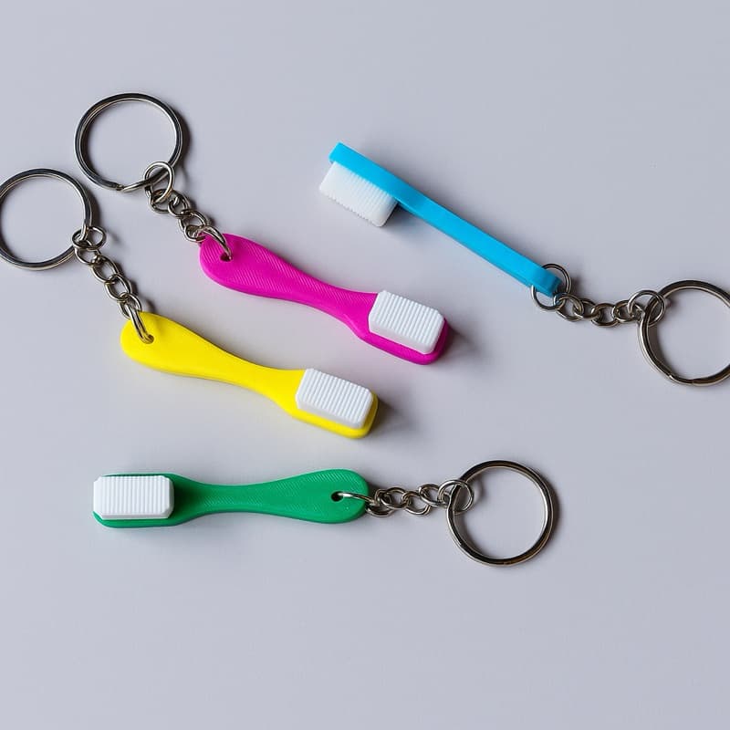 🪥 Chaveiro Mini Escova de Dente - Colorido e Divertido! 🪥