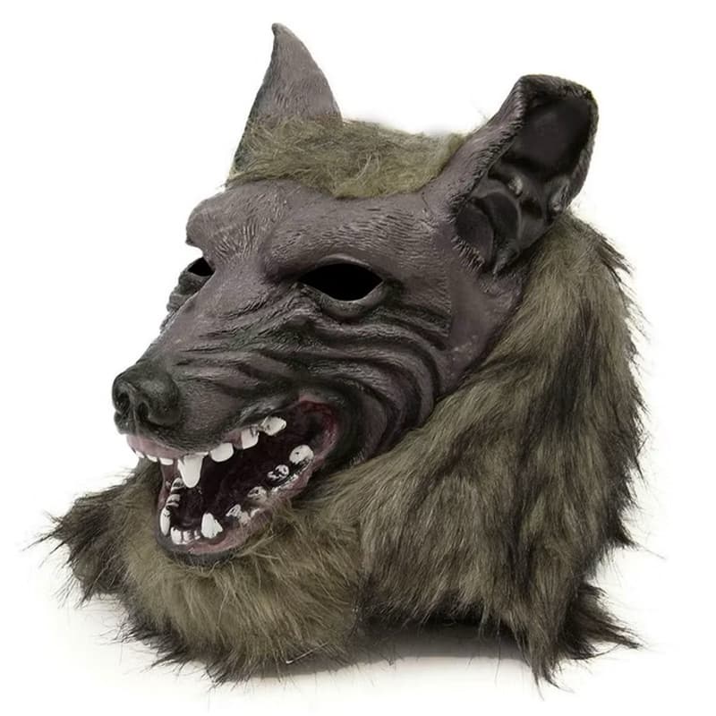 Máscara Lobo Cosplay  Fantasia Realista Dia Das Bruxas,  Halloween Carnaval Festas Frete GRATIS Premium Envio Imediato