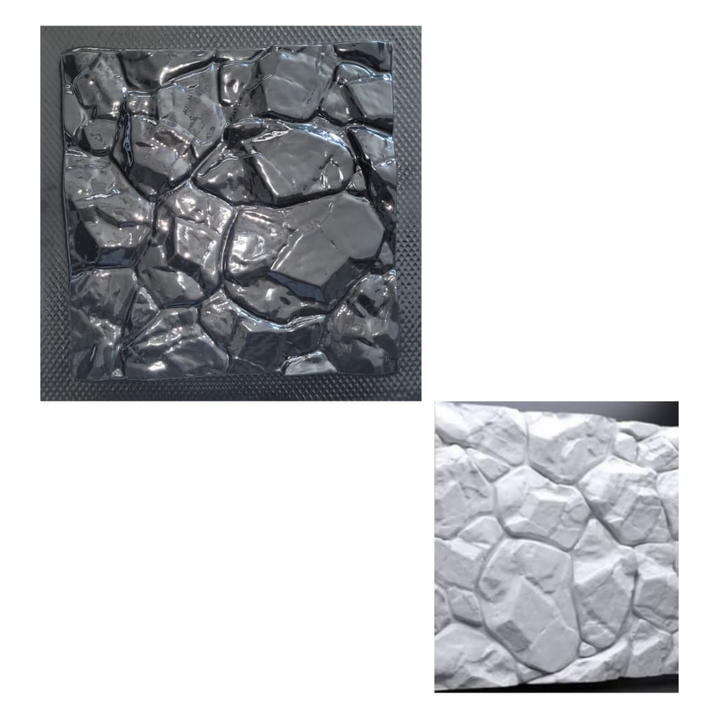 Forma de Gesso e Cimento Pedra ABS 30x30cm Decoração Casa