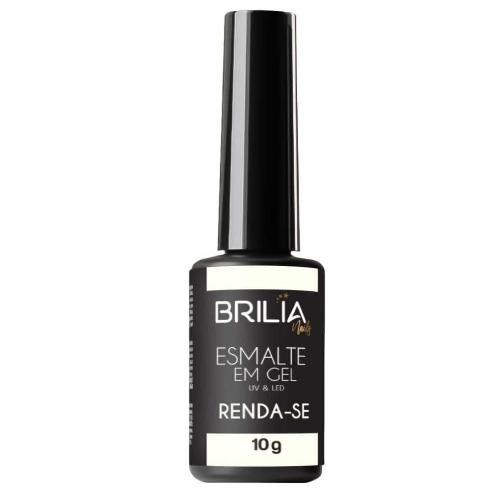 Brilia Nails Esmalte Renda-se Gel 10g Cabine Led/Uv por 30 seg