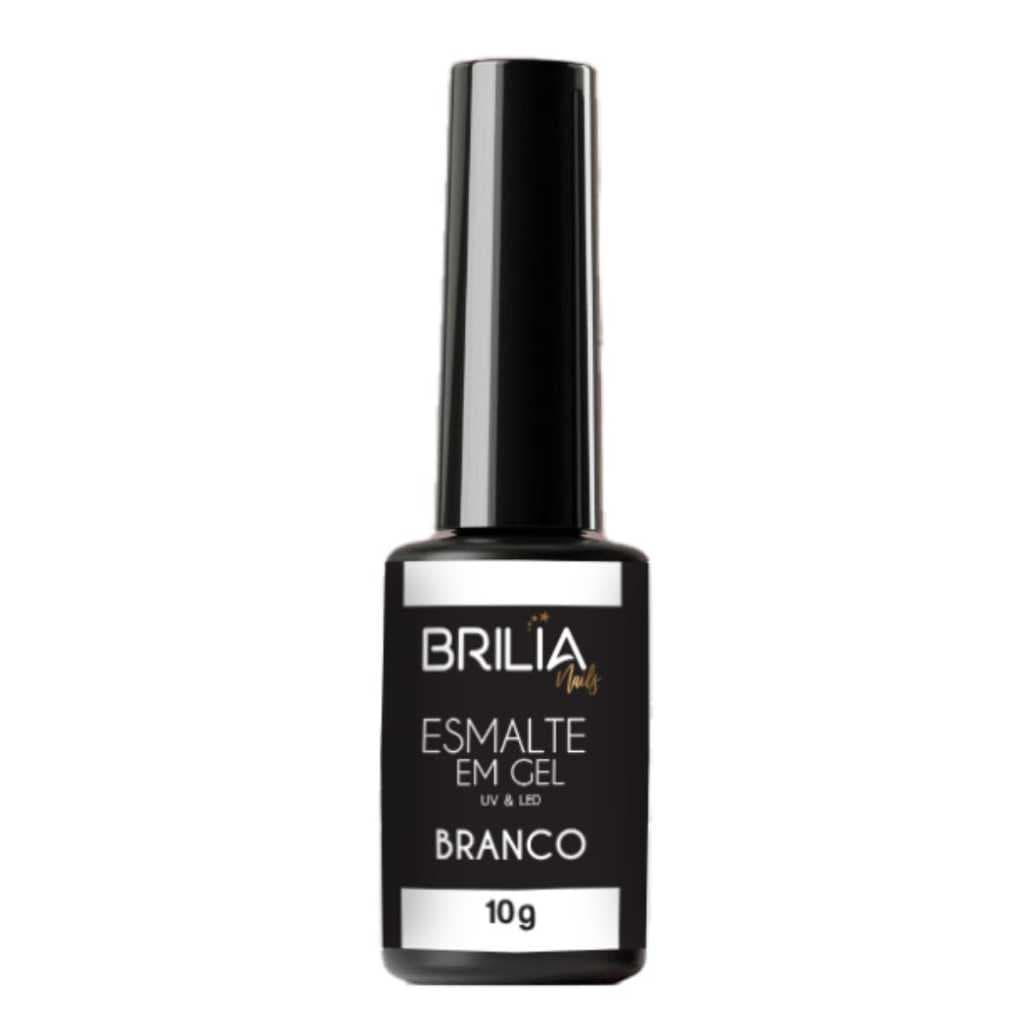 Brilia Nails Esmalte Gel Branco 10g Cabine Led/Uv 30 seg