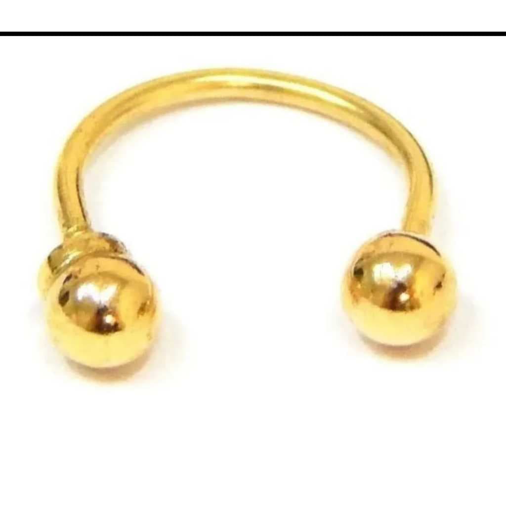 Piercing ferradura bolinha Hélix em ouro 18 k
