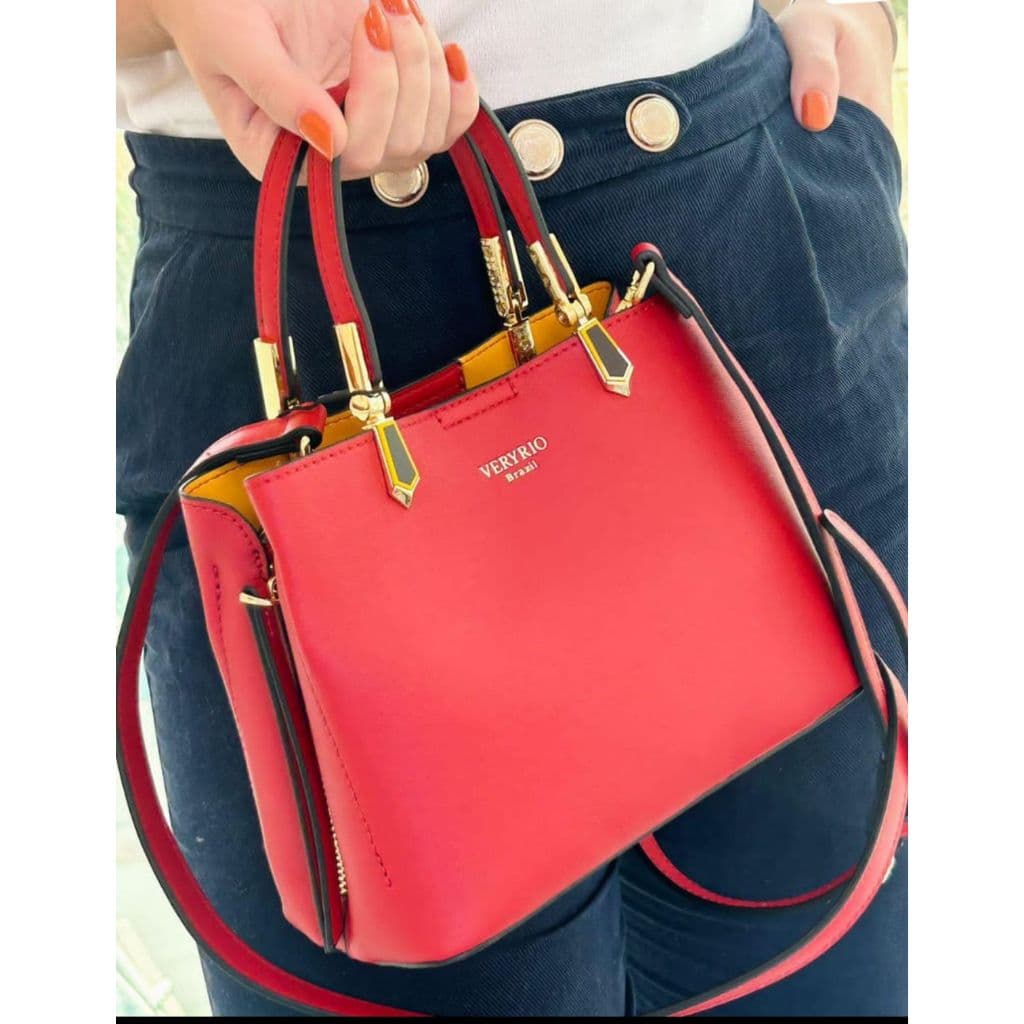Bolsa Feminina Veryrio Tamanho Médio Diversas Cores Elegante Dia a Dia