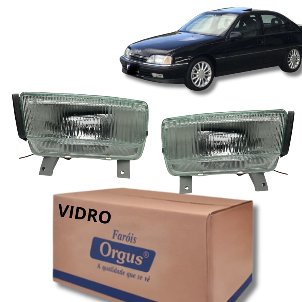 Par Farol Auxiliar Omega E Suprema 1992 1993 1994 1995 1996 1997 - Lente de Vidro - Orgus