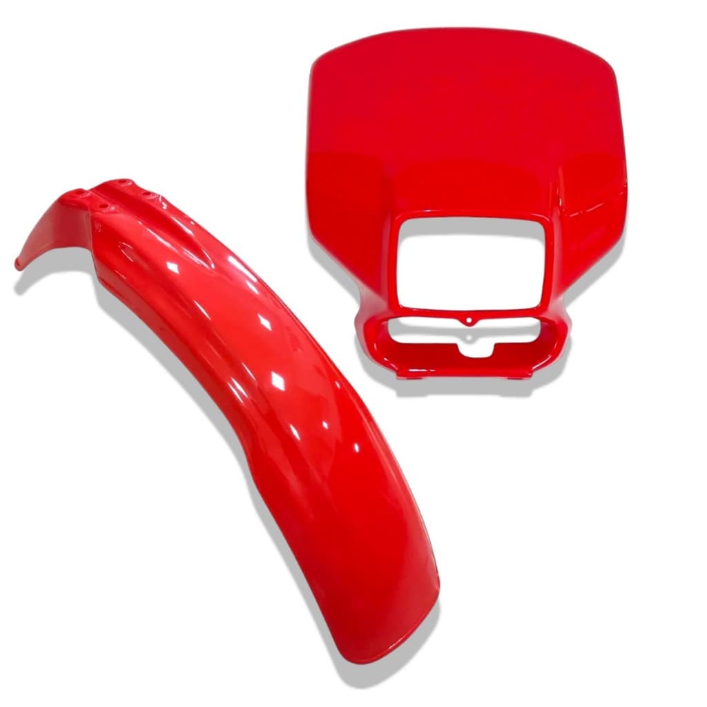Kit Paralama Carenagem Farol Xlr 125 Vermelho 1997 À 2002 Paramotos