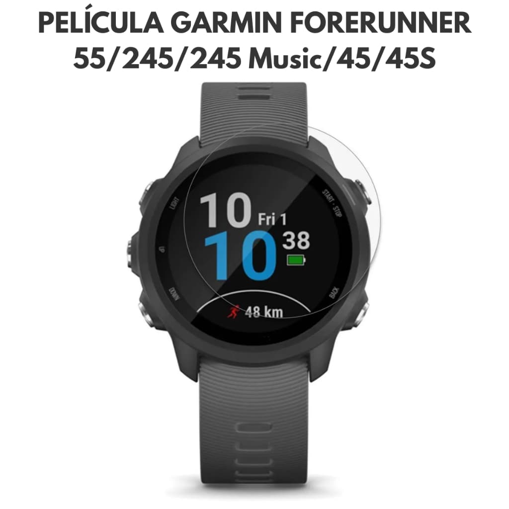 Película Para Garmin Forerunner 55 245 245Music 45 45S 158 Proteção Vidro Temperado