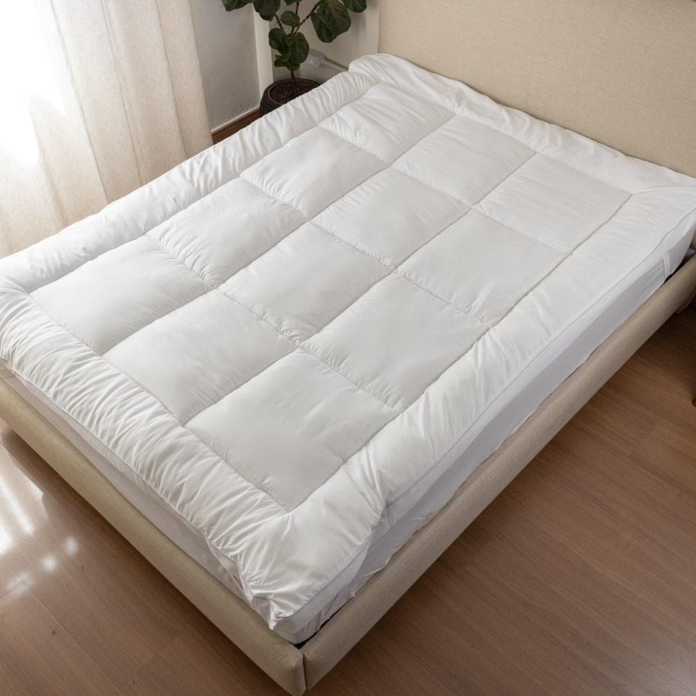 Pillow Top King Medida 2,03x1,95 400 Fios Toque Macio Luxo Branco Com Elástico